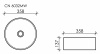 Фото раковина накладная ceramicanova element 35.8 см, цвет: белый cn6032mw