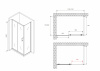 Фото душевое ограждение abber schwarzer diamant ag30110b5-s80b5 110x80 см