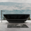 Ванна из полиэфирной смолы Abber Kristall 180x85 см AT9702Onyx