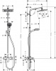 Фото душевая стойка hansgrohe crometta e 240 1jet showerpipe 27284000