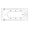 Фото акриловая ванна whitecross layla 170x75 см smart nano 0122.170075.100.smartnano.gl