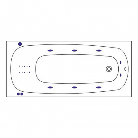 Фото акриловая ванна whitecross layla 170x75 см smart nano 0122.170075.100.smartnano.gl
