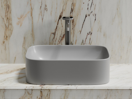 Фото раковина накладная ceramicanova element 50.5 см, цвет: серый cn6052msg