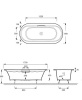 Фото чугунная ванна jacob delafon volute 170x80 см e6d037-00