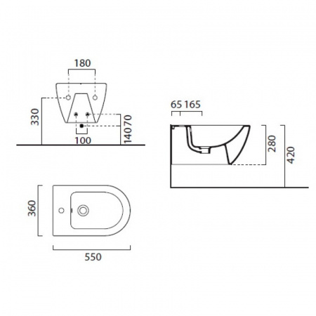 Фото биде подвесное gsi pura 8865111
