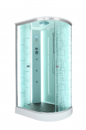 Фото душевая кабина dto 110x80 см em1511lled+gm с гидромассажем
