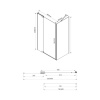 Фото душевой уголок vincea extra 90x80 см vsr-1e809080cl