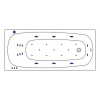 Фото акриловая ванна whitecross layla 180x80 см ultra 0102.180080.100.ultra.gl