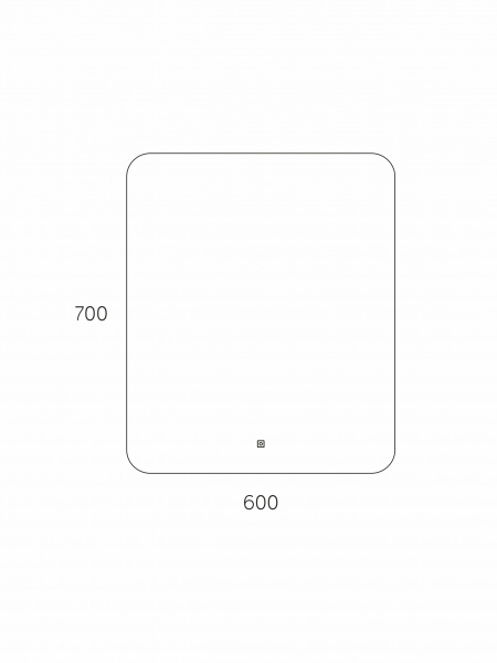Фото зеркало с подсветкой taliente zled 60 см ta-zled-b6070