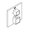 Фото встраиваемый термостатический смеситель для ванны grohe grohtherm cube 24154000