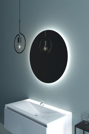 Фото зеркало sanvit сириус 90 см led zsirius90