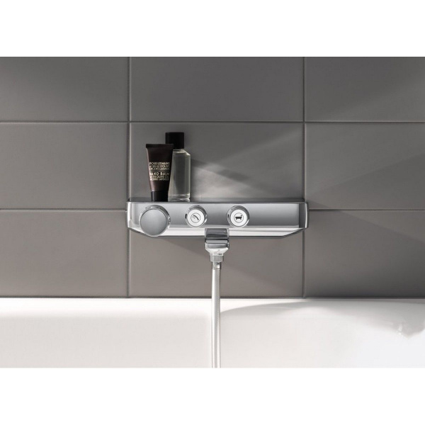 Фото термостатический смеситель для ванны grohe grohtherm smartcontrol 34718000