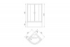 Фото душевая кабина royal bath fato rb 90x90 см rb90ck-m-bl fato
