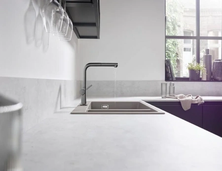Фото смеситель для кухонной мойки hansgrohe talis 72809340