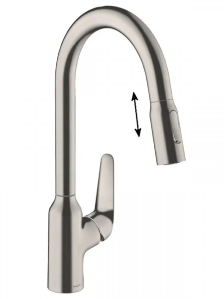 Фото смеситель для кухонной мойки hansgrohe focus 71800800