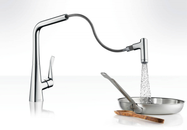 Фото смеситель для кухни hansgrohe metris 14820000