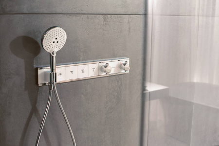 Фото встраиваемый термостатический смеситель для душа hansgrohe rainselect 15357000