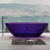 Ванна из полиэфирной смолы Abber Kristall 180x85 см AT9702Amethyst фиолетовая