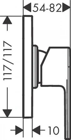 Фото смеситель для душа hansgrohe vernis shape 71658000