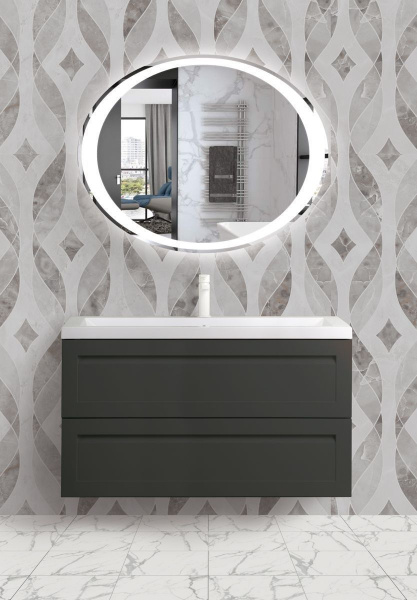 Фото тумба под раковину art&max platino 100 см am-platino-1000-2c-so-gm-cer