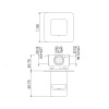 Фото встраиваемый смеситель для душа webert one-x ox880101560