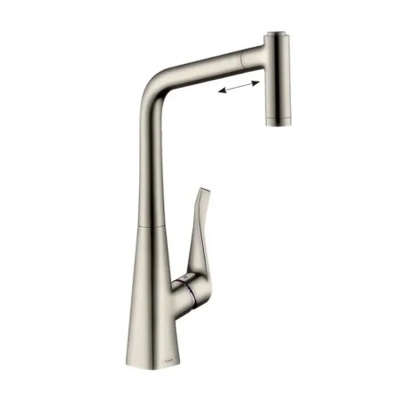 Фото смеситель для кухонной мойки hansgrohe metris 73801800