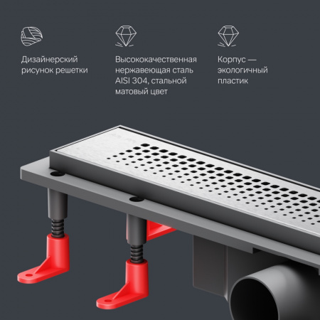 Фото душевой трап am.pm primeflow 50 см w02sc-p11-050-01sb