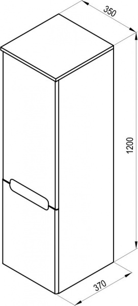 Фото пенал подвесной ravak classic 35 см x000000957