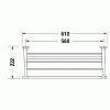 Фото полочка для полотенец 61 см duravit starck t 99441000 цвет: хром