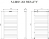 Фото злектрический полотенцесушитель allen braureality 90х47,2 см  7.32001-bn