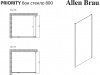 Фото душевая стенка allen brau priority 80 3.31015.bba черный