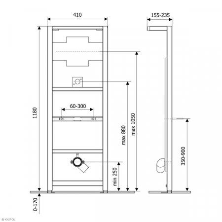 Фото инсталляция для писсуара kk pol 350/zpp/711-00-00