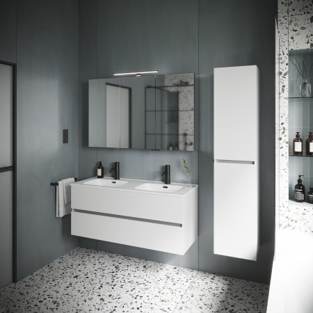 Фото тумба под раковину sancos urban 120 см, цвет: белый ur120-2w