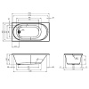 Фото акриловая ванна am.pm x-joy 140x70 см w94a-140-070w-a