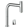 Фото смеситель для кухонной мойки hansgrohe metris select 73804000_vstvo