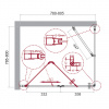 Фото душевое ограждение belbagno albano-as-1-80-c-cr 80x80 см