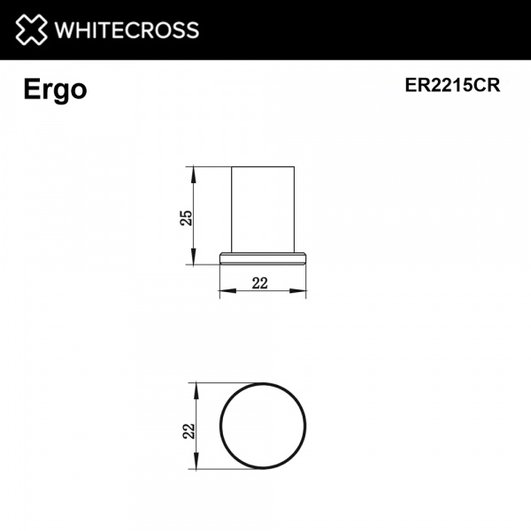 Фото крючок whitecross ergo er2215cr, цвет: хром