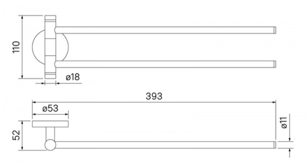 Фото полотенцедержатель iddis sena senss20i49