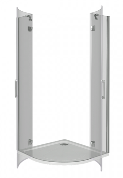 Фото душевое ограждение good door saturn r-90-c-ch 90 см са00012
