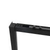Фото душевое ограждение vincea slim soft 90x140 см  vsr-1ss9014clb