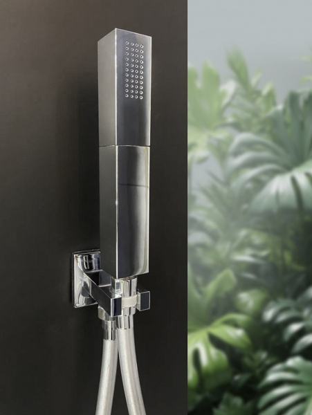 Фото встраиваемая душевая стойка с термостатом altrobagno cascata 040101 cr
