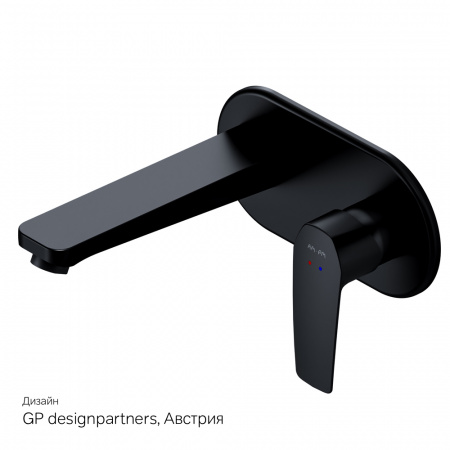 Фото смеситель для раковины am.pm gem black edition f90a72222