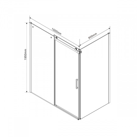Фото душевой уголок vincea como 150x90 см vsr-1c9015cl