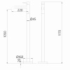 Фото напольный смеситель для раковины abber wasser kreis af8140g
