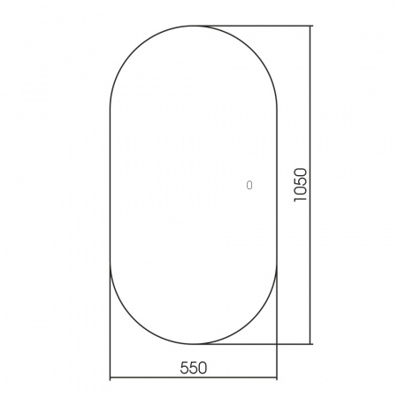 Фото зеркало abber kontur 55 см ag6302s