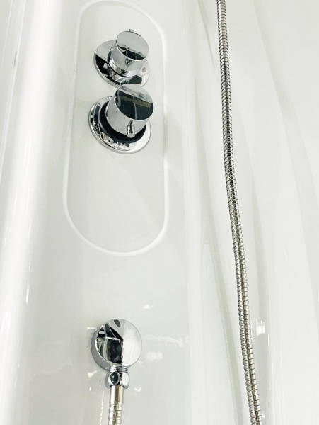 Фото душевая кабина royal bath вк rb90bk2-t-ch 90x90 см