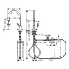 Фото смеситель для кухонной мойки hansgrohe aqittura 76803670