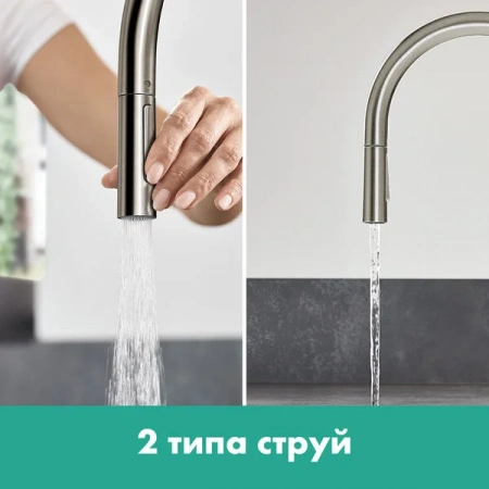 Фото смеситель для кухонной мойки hansgrohe talis classic 72800670