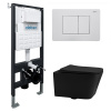 Унитаз с инсталляцией Abber Rechteck AC1201MB-AC0105-AC0120MW