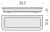 Фото полка настольная colombo design lulu b6242, цвет: хром
